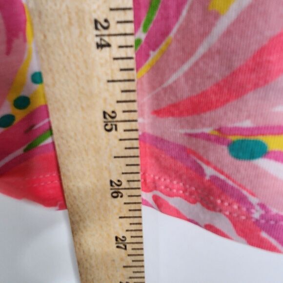 LILLY PULITZER Tank Top Womens Large Pink Swirl Tabbie Summer Sleeveless‎ Shirt - Picture 7 of 10